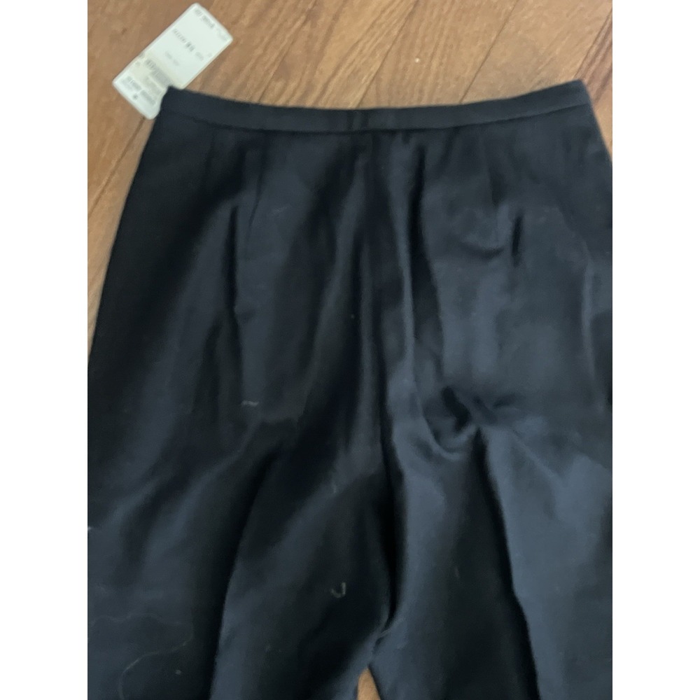 NEW Vintage PENDLETON High Rise Black Wool Trousers Pants Sz 14 P Straight Lined - Picture 7 of 9